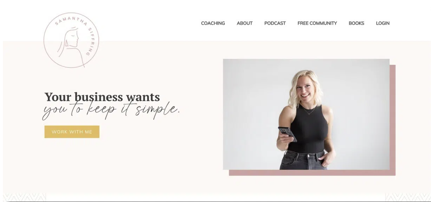 Original Samantha Siffring website